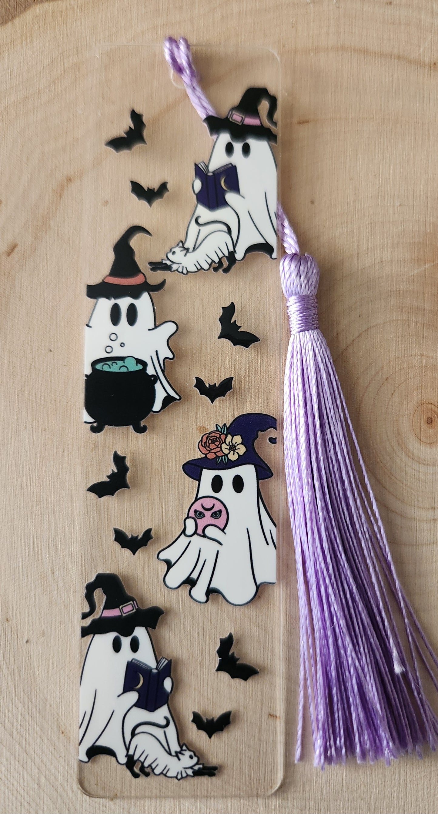 Witchy Ghost Acrylic Bookmark