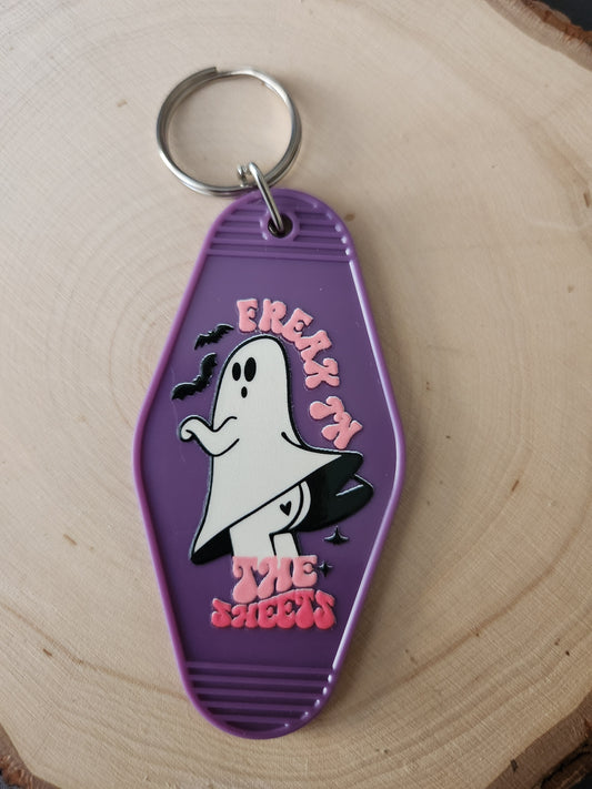 Freak in the Sheets Motel Keychain