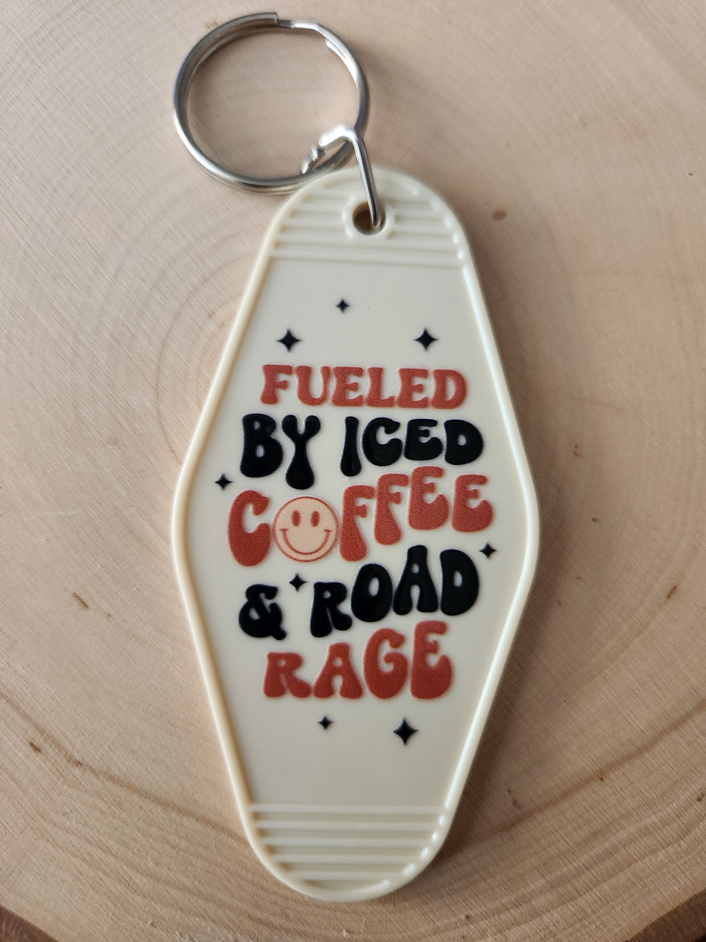 Fueled by Iced Coffee and Road Rage Keychain
