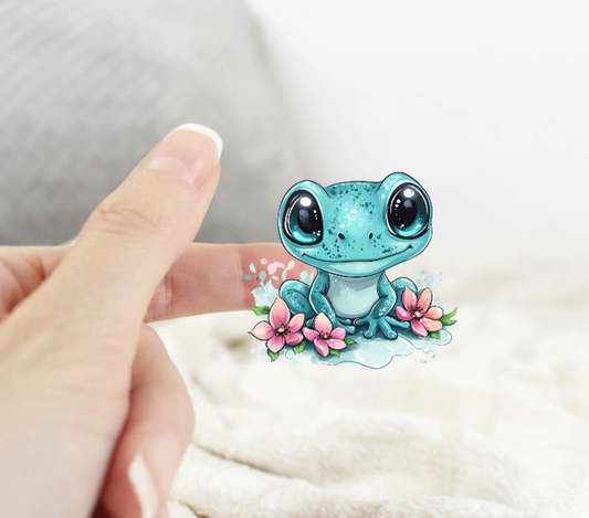Lily the Frog Vinyl Sticker