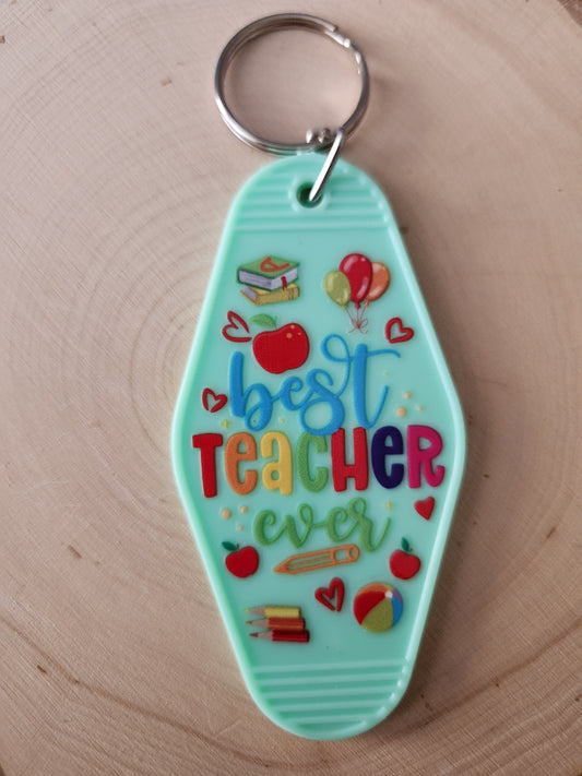 Best Teacher Ever Keychain