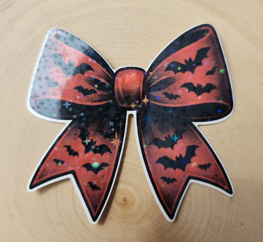 Scarlet Bat Bow Sticker