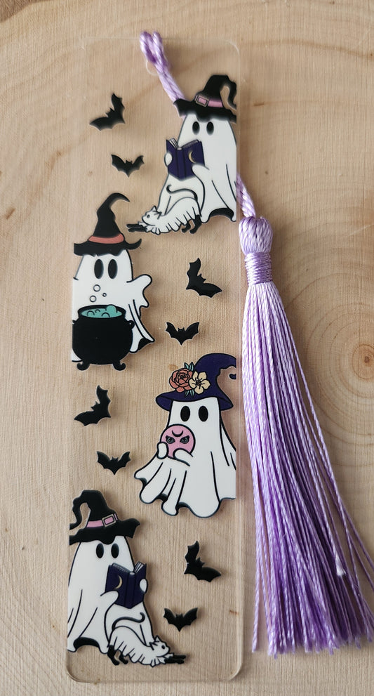 Witchy Ghost Acrylic Bookmark